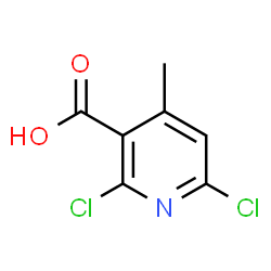 ChemSpider 2D Image | 2,6-Dichloro-4-methylnicotinic acid | C7H5Cl2NO2