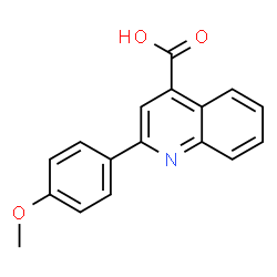 ChemSpider 2D Image | 2-(4-Methoxyphenyl)-4-quinolinecarboxylic acid | C17H13NO3