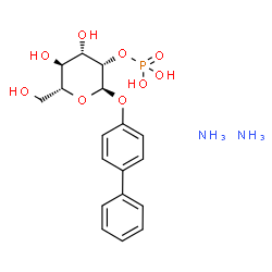 ChemSpider 2D Image | 4-Biphenylyl 2-O-phosphono-alpha-D-mannopyranoside diammoniate | C18H27N2O9P