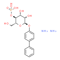 ChemSpider 2D Image | 4-Biphenylyl 4-O-phosphono-alpha-D-mannopyranoside diammoniate | C18H27N2O9P