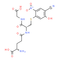 ChemSpider 2D Image | L-gamma-Glutamyl-S-(4-cyano-5-hydroxy-2-nitrophenyl)-L-cysteinylglycine | C17H19N5O9S