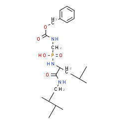 ChemSpider 2D Image | N~2~-[(R)-({[(Benzyloxy)carbonyl]amino}methyl)(hydroxy)phosphoryl]-N-[(2R)-2,3-dimethylbutyl]-L-leucinamide | C21H36N3O5P
