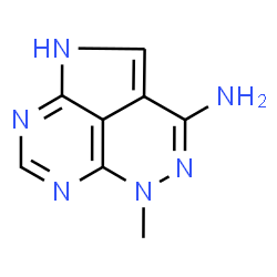 ChemSpider 2D Image | 5-Methyl-1,5-dihydro-1,4,5,6,8-pentaazaacenaphthylen-3-amine | C8H8N6