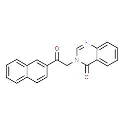 ChemSpider 2D Image | 3-[2-(2-Naphthyl)-2-oxoethyl]-4(3H)-quinazolinone | C20H14N2O2