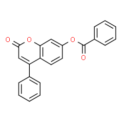ChemSpider 2D Image | 2-Oxo-4-phenyl-2H-chromen-7-yl benzoate | C22H14O4