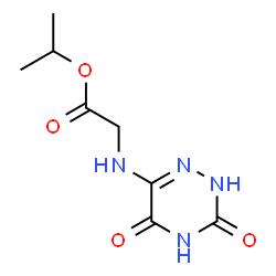 ChemSpider 2D Image | Isopropyl N-(3,5-dihydroxy-1,2,4-triazin-6-yl)glycinate | C8H12N4O4