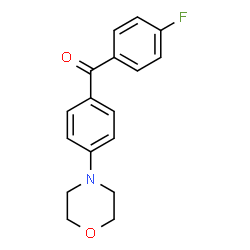 ChemSpider 2D Image | (4-Fluorophenyl)[4-(4-morpholinyl)phenyl]methanone | C17H16FNO2