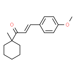 ChemSpider 2D Image | (2E)-3-(4-Methoxyphenyl)-1-(1-methylcyclohexyl)-2-propen-1-one | C17H22O2