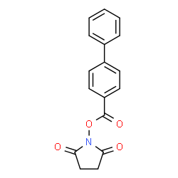 ChemSpider 2D Image | 1-[(4-Biphenylylcarbonyl)oxy]-2,5-pyrrolidinedione | C17H13NO4