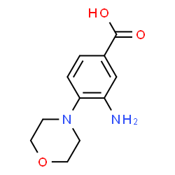 ChemSpider 2D Image | 3-Amino-4-(4-morpholinyl)benzoic acid | C11H14N2O3