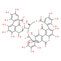 ChemSpider 2D Image | (10S,11S)-10-[(14S,19R)-2,3,4,7,8,9,19-Heptahydroxy-12,17-dioxo-13,16-dioxatetracyclo[13.3.1.0~5,18~.0~6,11~]nonadeca-1(18),2,4,6,8,10-hexaen-14-yl]-3,4,5,11,17,18,19,22,23,34,35-undecahydroxy-9,13,25
,32-tetraoxaheptacyclo[25.8.0.0~2,7~.0~15,20~.0~21,30~.0~24,29~.0~28,33~]pentatriaconta-1(35),2,4,6,15,17,19,21,23,27,29,33-dodecaene-8,14,26,31-tetrone | C48H28O30