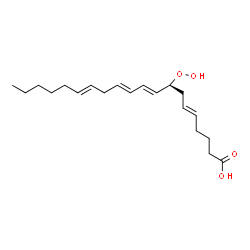 ChemSpider 2D Image | (5E,8S,9E,11E,14E)-8-Hydroperoxy-5,9,11,14-icosatetraenoic acid | C20H32O4