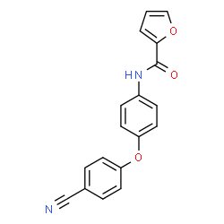 ChemSpider 2D Image | N-[4-(4-Cyanophenoxy)phenyl]-2-furamide | C18H12N2O3