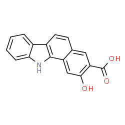 ChemSpider 2D Image | 2-Hydroxybenzocarbazole-3-carboxylic acid | C17H11NO3