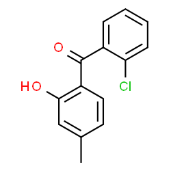 ChemSpider 2D Image | 2'-Chloro-2-hydroxy-4-methylbenzophenone | C14H11ClO2