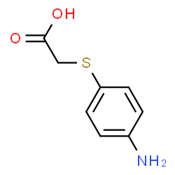 ChemSpider 2D Image | 2-(4-aminophenylthio)acetic acid | C8H9NO2S