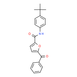 ChemSpider 2D Image | 5-Benzoyl-N-(4-tert-butylphenyl)-2-furamide | C22H21NO3