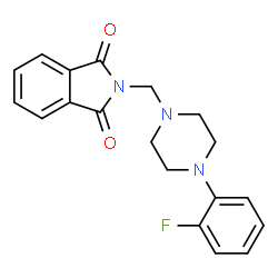 ChemSpider 2D Image | 2-[4-(2-Fluoro-phenyl)-piperazin-1-ylmethyl]-isoindole-1,3-dione | C19H18FN3O2