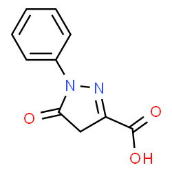 ChemSpider 2D Image | 1-Phenyl-3-carboxy-5-pyrazolone | C10H8N2O3