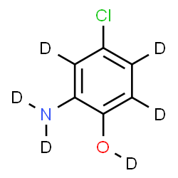 ChemSpider 2D Image | 2-(~2~H_2_)Amino-4-chloro(O-~2~H_4_)phenol | C6D6ClNO