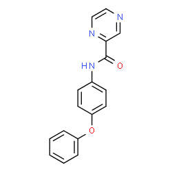 ChemSpider 2D Image | N-(4-Phenoxyphenyl)-2-pyrazinecarboxamide | C17H13N3O2