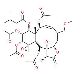 ChemSpider 2D Image | gemmacolide BC | C34H46O15
