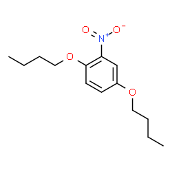 ChemSpider 2D Image | 1,4-Dibutoxy-2-nitrobenzene | C14H21NO4