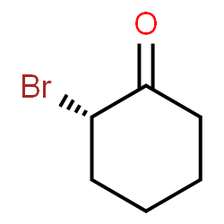 ChemSpider 2D Image | (2S)-2-Bromocyclohexanone | C6H9BrO