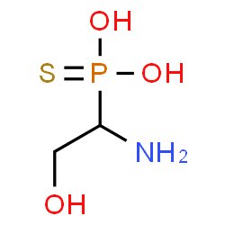 ChemSpider 2D Image | (1-Amino-2-hydroxyethyl)phosphonothioic O,O-acid | C2H8NO3PS