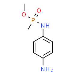 ChemSpider 2D Image | Methyl N-(4-aminophenyl)-P-methylphosphonamidate | C8H13N2O2P