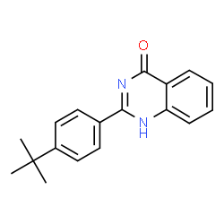 ChemSpider 2D Image | 2-(4-tert-Butylphenyl)quinazolin-4-ol | C18H18N2O