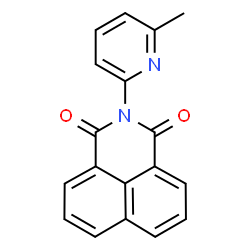 ChemSpider 2D Image | 2-(6-Methyl-2-pyridinyl)-1H-benz[de]isoquinoline-1,3(2H)-dione | C18H12N2O2