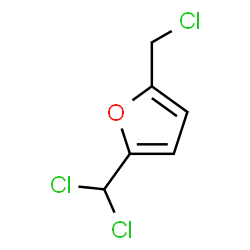 ChemSpider 2D Image | 2-(Chloromethyl)-5-(dichloromethyl)furan | C6H5Cl3O