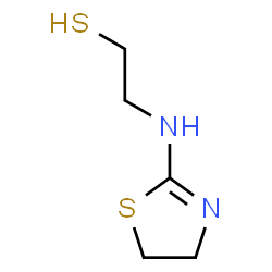 ChemSpider 2D Image | 2-(4,5-Dihydro-1,3-thiazol-2-ylamino)ethanethiol | C5H10N2S2