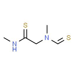 ChemSpider 2D Image | N-Methyl-2-[methyl(thioformyl)amino]ethanethioamide | C5H10N2S2
