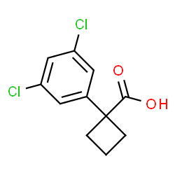 ChemSpider 2D Image | 1-(3,5-Dichlorophenyl)cyclobutanecarboxylic acid | C11H10Cl2O2