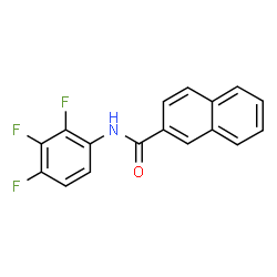 ChemSpider 2D Image | N-(2,3,4-Trifluorophenyl)-2-naphthamide | C17H10F3NO