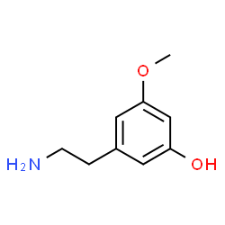 ChemSpider 2D Image | 3-(2-Aminoethyl)-5-methoxyphenol | C9H13NO2