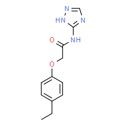 ChemSpider 2D Image | 2-(4-Ethylphenoxy)-N-(1H-1,2,4-triazol-5-yl)acetamide | C12H14N4O2