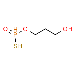 ChemSpider 2D Image | O-(3-Hydroxypropyl) hydrogen phosphonothioate | C3H9O3PS