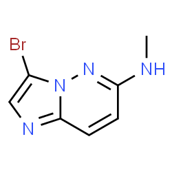 ChemSpider 2D Image | 3-Bromo-N-methylimidazo[1,2-b]pyridazin-6-amine | C7H7BrN4