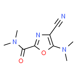 ChemSpider 2D Image | 4-Cyano-5-(dimethylamino)-N,N-dimethyl-1,3-oxazole-2-carboxamide | C9H12N4O2