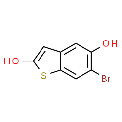 ChemSpider 2D Image | 6-Bromo-1-benzothiophene-2,5-diol | C8H5BrO2S