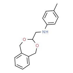 ChemSpider 2D Image | N-(1,5-Dihydro-2,4-benzodioxepin-3-ylmethyl)-4-methylaniline | C17H19NO2