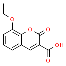 ChemSpider 2D Image | 8-ethoxy-2-oxochromene-3-carboxylic acid | C12H10O5