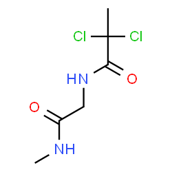 ChemSpider 2D Image | 2,2-Dichloro-N-[2-(methylamino)-2-oxoethyl]propanamide | C6H10Cl2N2O2