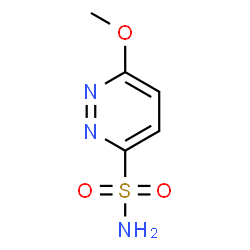 ChemSpider 2D Image | 6-Methoxy-3-pyridazinesulfonamide | C5H7N3O3S