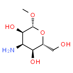 ChemSpider 2D Image | Methyl 3-amino-3-deoxy-beta-D-allopyranoside | C7H15NO5