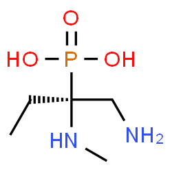 ChemSpider 2D Image | [(2S)-1-Amino-2-(methylamino)-2-butanyl]phosphonic acid | C5H15N2O3P
