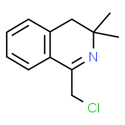 ChemSpider 2D Image | 1-(chloromethyl)-3,3-dimethyl-4H-isoquinoline | C12H14ClN